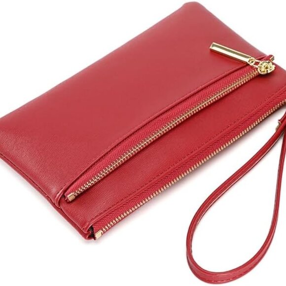 Lightweight PU Leather Wristlet Wallet for Women - Perfect for Daily Use - Picture 1 of 7